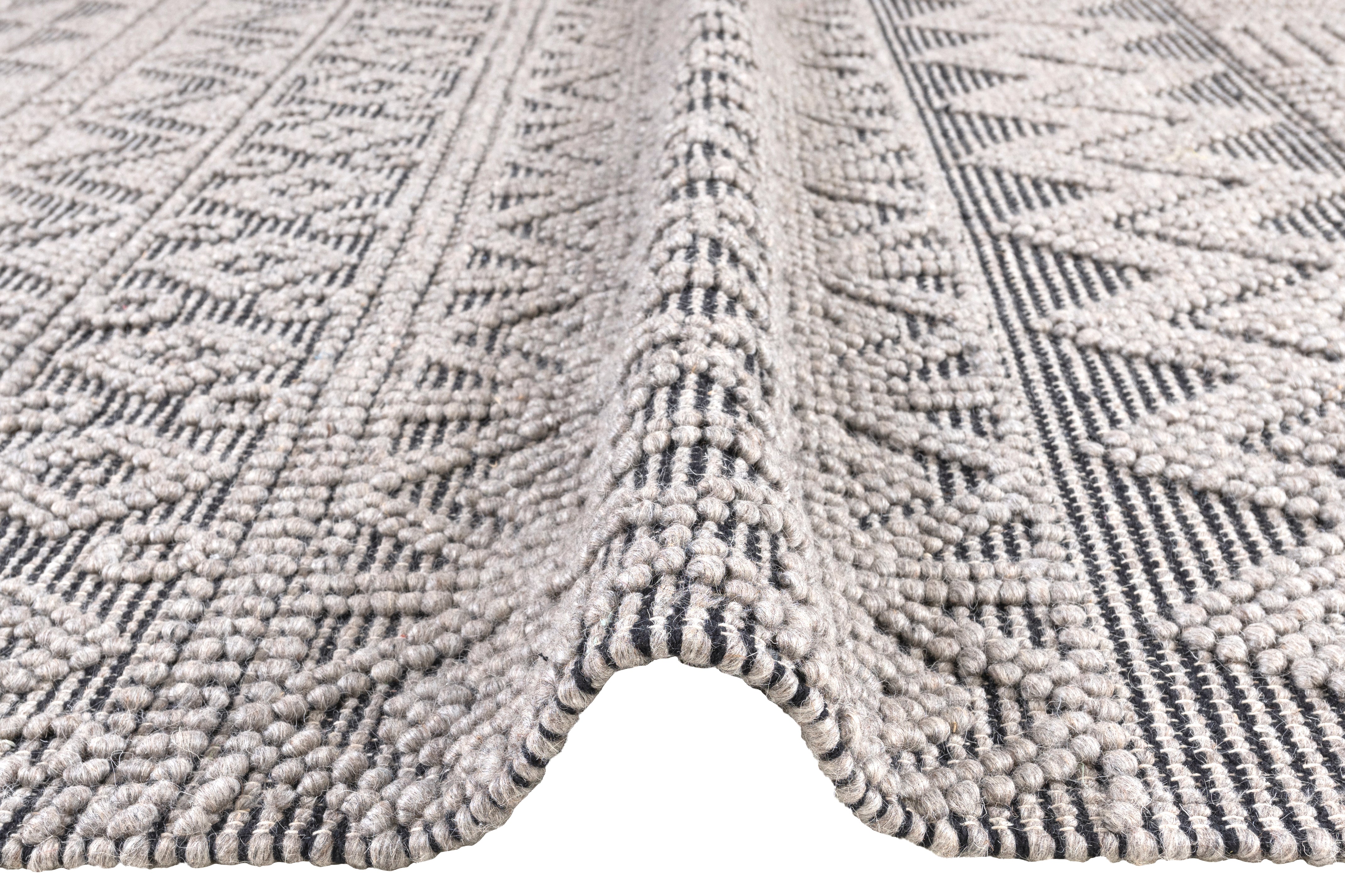 Concept Looms Anya ANYA01 Grey Black Rug